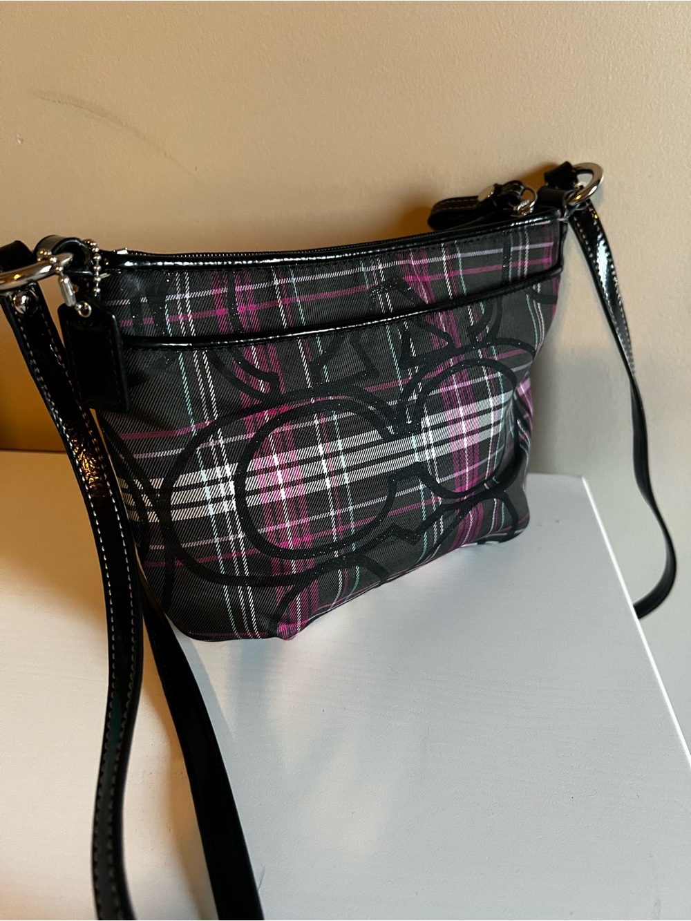 Coach Poppy Tartan Plaid Crossbody